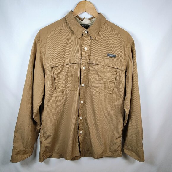 Eddie Bauer Men's XL Long Sleeve Button Down Fishing Shirt - Picture 1 of 11